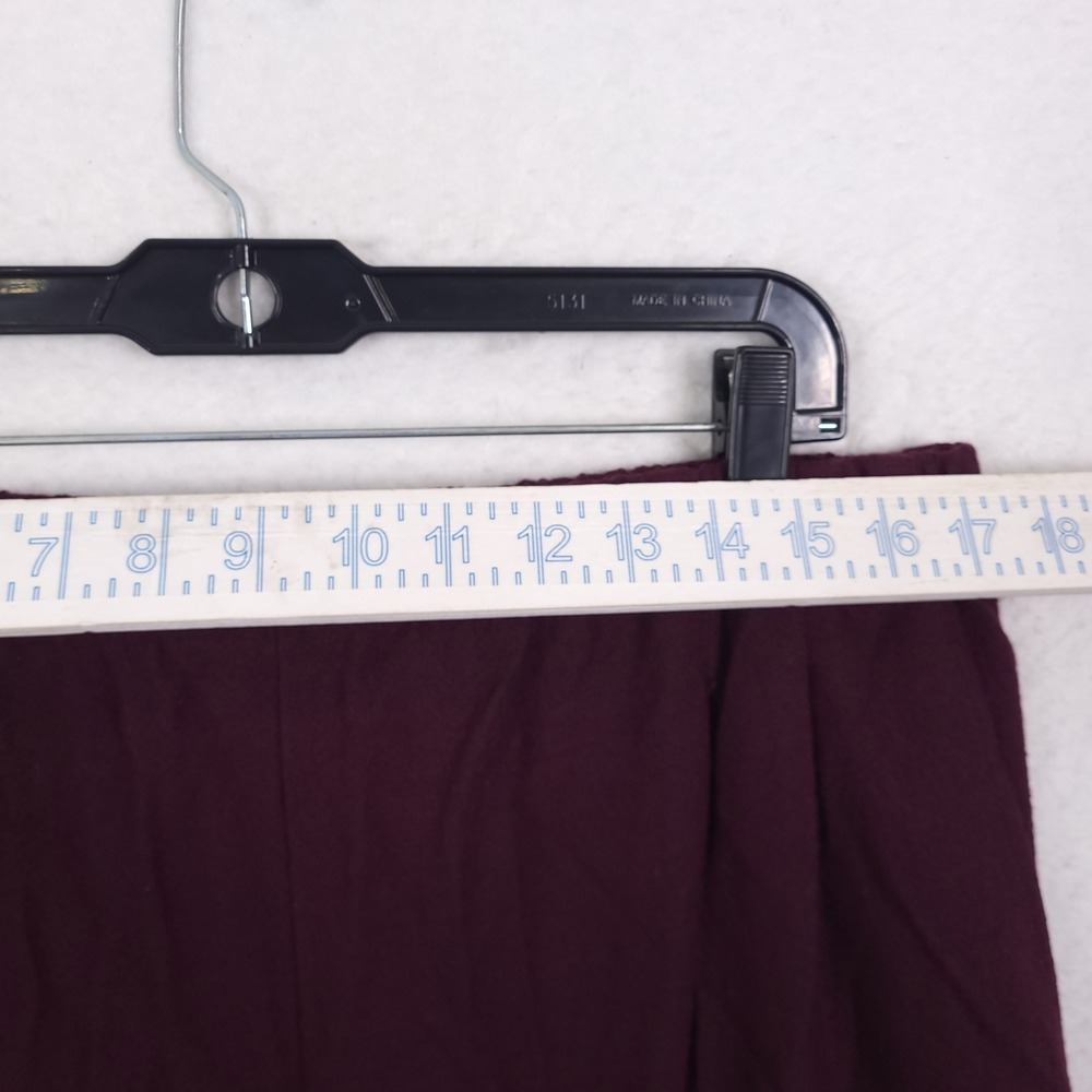 Eileen Fisher 3 Piece Knit Set Cardigan Tee Pants XL Burgundy Sustainable Wool - Picture 7 of 16